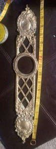 VERY Ornate Antique Solid Brass 18.5" Escutcheon Door Back Plate 