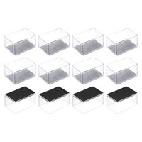 "12X Stuhl Bein Boden BeschüTzer 60Mm(2.36\") Rechteck Stuhl Bein Abdeckung Weiß"