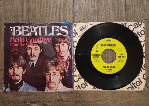 The Beatles Promo 45 Hello Goodbye / I Am The Walrus - Capitol P-2056 Pic Sleeve