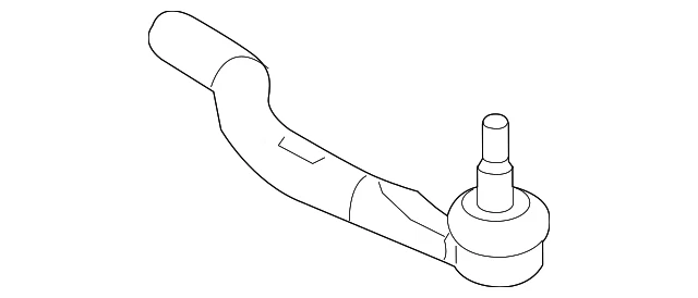 Barra de amarre genuina Honda 2016-2022 - extremo L 53560-TBA-A01 Foto 2 de 3