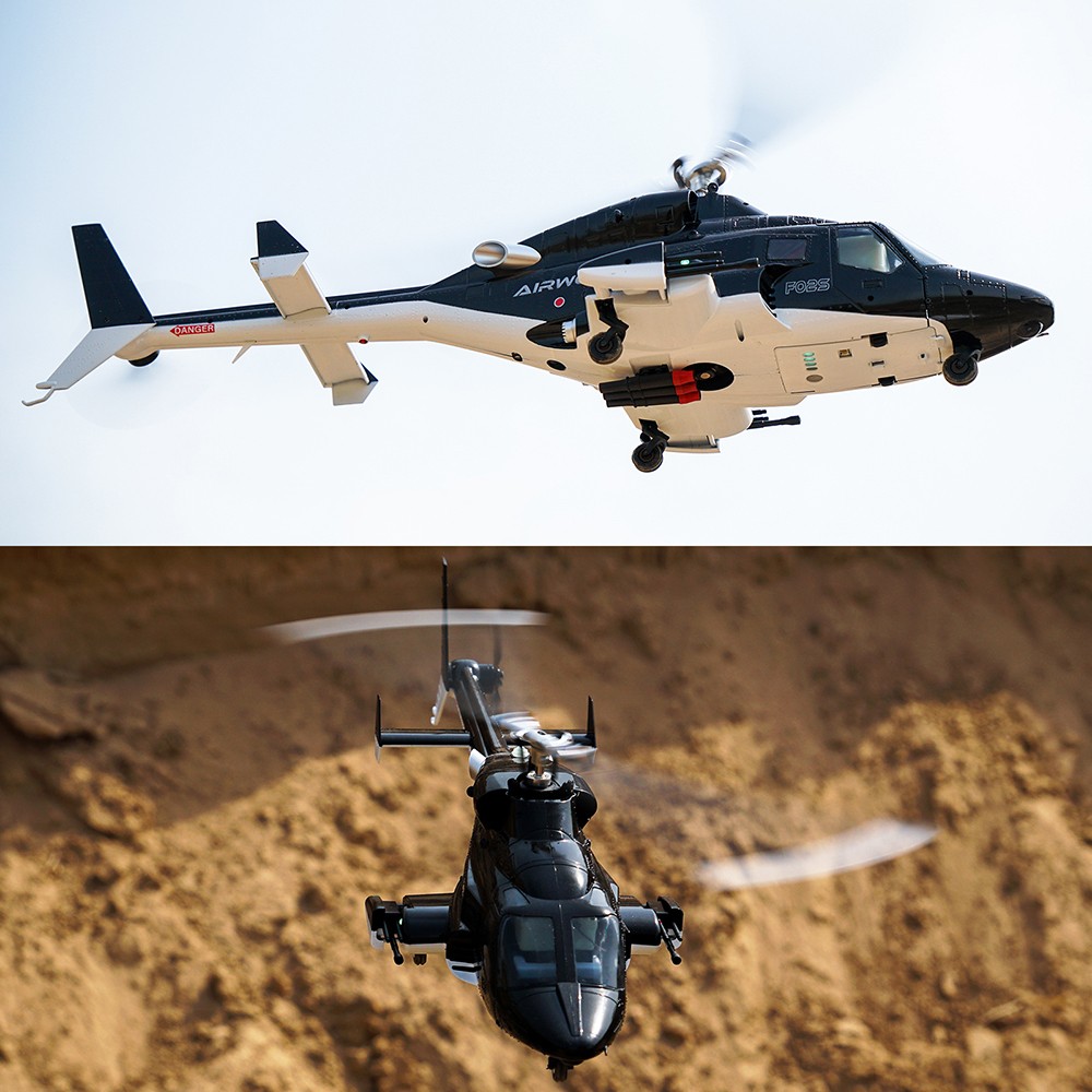 YUXIANG RC Helicopter Airwolf 1:34 9CH 2.4G Optical Flow