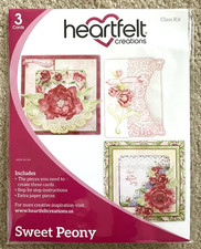 Heartfelt Creations Card Kit Sweet Peony Makes 3 Cards