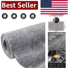 Elegant 78x40 Light Gray Carpet for Automotive and Marine Interior Protection