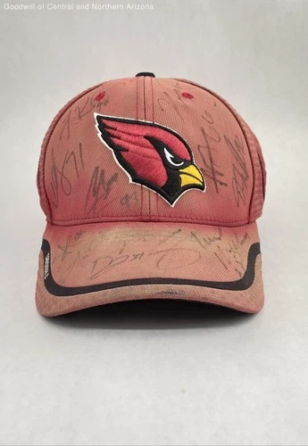 NFL Arizona Cardinals Hat W/ Signatures * Damage *