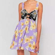 Free People Baby It's You Floral Mini Dress