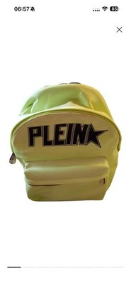 Philipp Plein Rucksack   Neon-Gelb   NEU mit Etikett   Logo-Print
