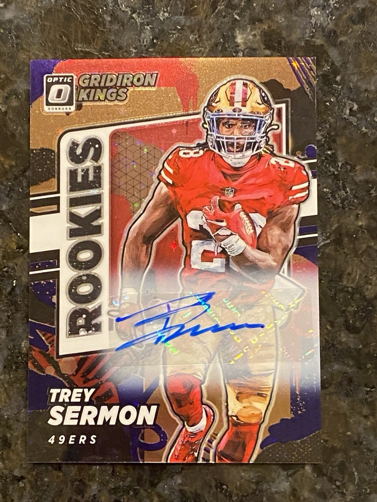Trey Sermon Panini Donruss Optic Rookie Gridiron Kings Autographs #RGK15 Base