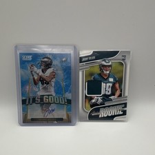 Panini NFL 2024 Rookie Autograph Memorabilia Card Lot Johnny Wilson Eagles