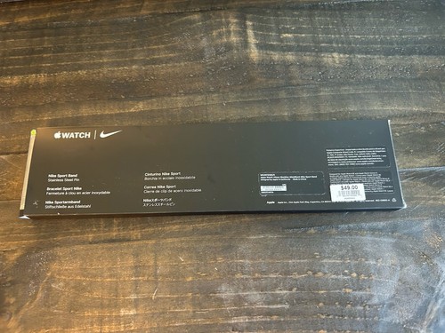 Apple Nike Sport Band for Watch Series 6 and SE - Obsidian Mist/Black,... - Zdjęcie 2 z 2