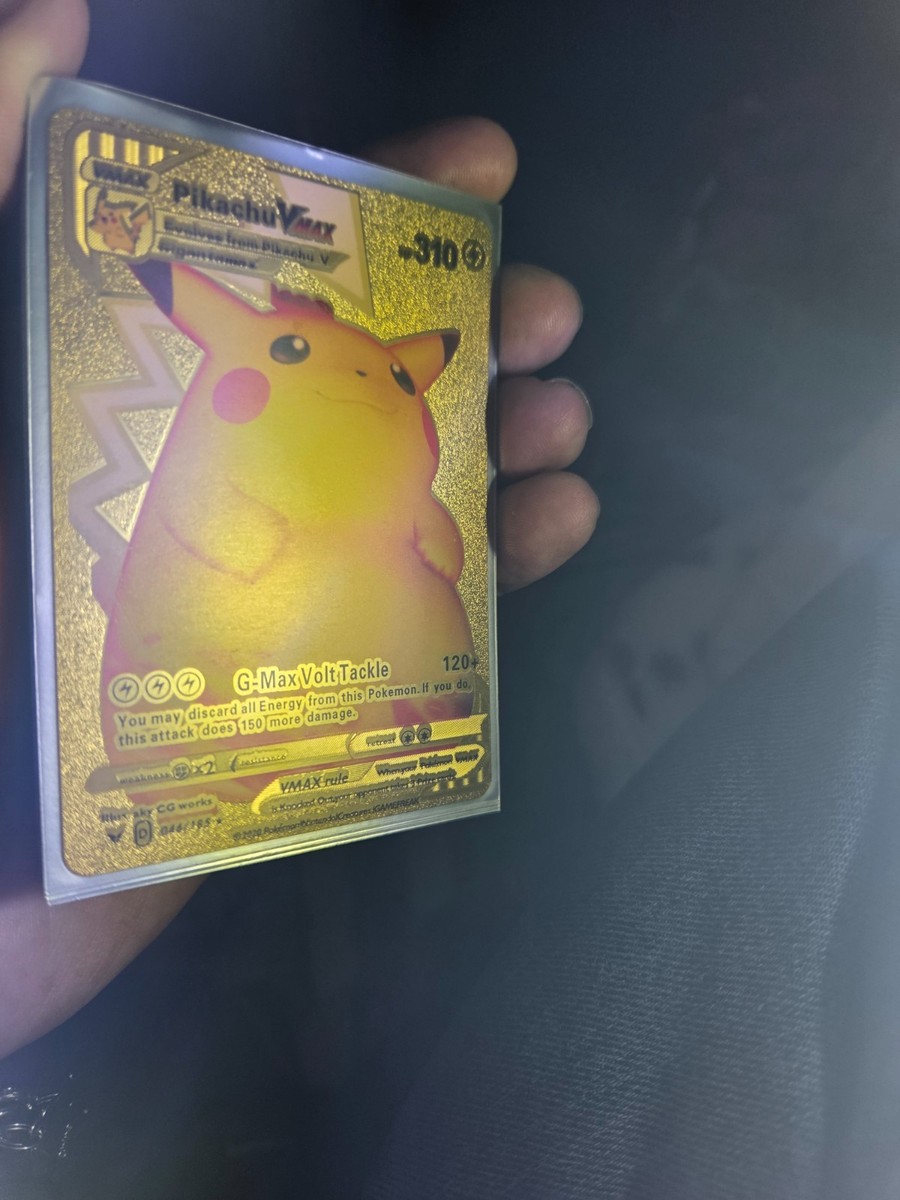 Pokemon Pikachu VMAX Gold Card - Collectible Trading Card HP 44310
