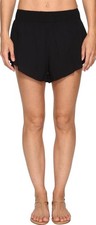 New Hurley Women's Wash Walkshorts Black Size XS