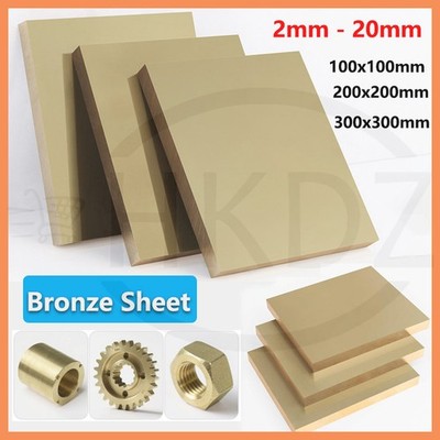 Tin Bronze Blech Platte Metallplatte Dicke 2mm bis 20mm Breite 100mm bis 300mm
