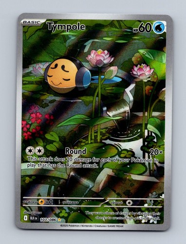 TYMPOLE 103/086 HOLO IR BLACK BOLT POKEMON NM/M