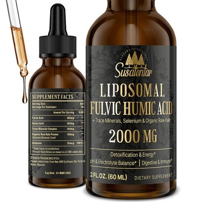 2000 MG Liposomal Fulvic Acid + Humic + Trace 2 Fl Oz (Pack of 1)