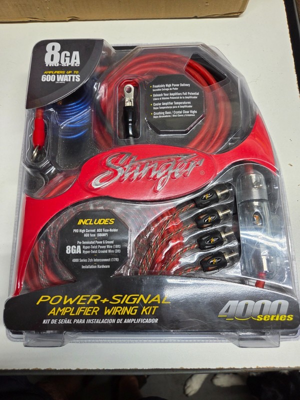 Stinger SK4681 8 Gauge 4000 Series Power and Signal Amplifier Installation Kit