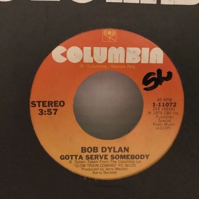 45 / Bob Dylan / 1979 / Gotta Serve Somebody / Trouble In Mind