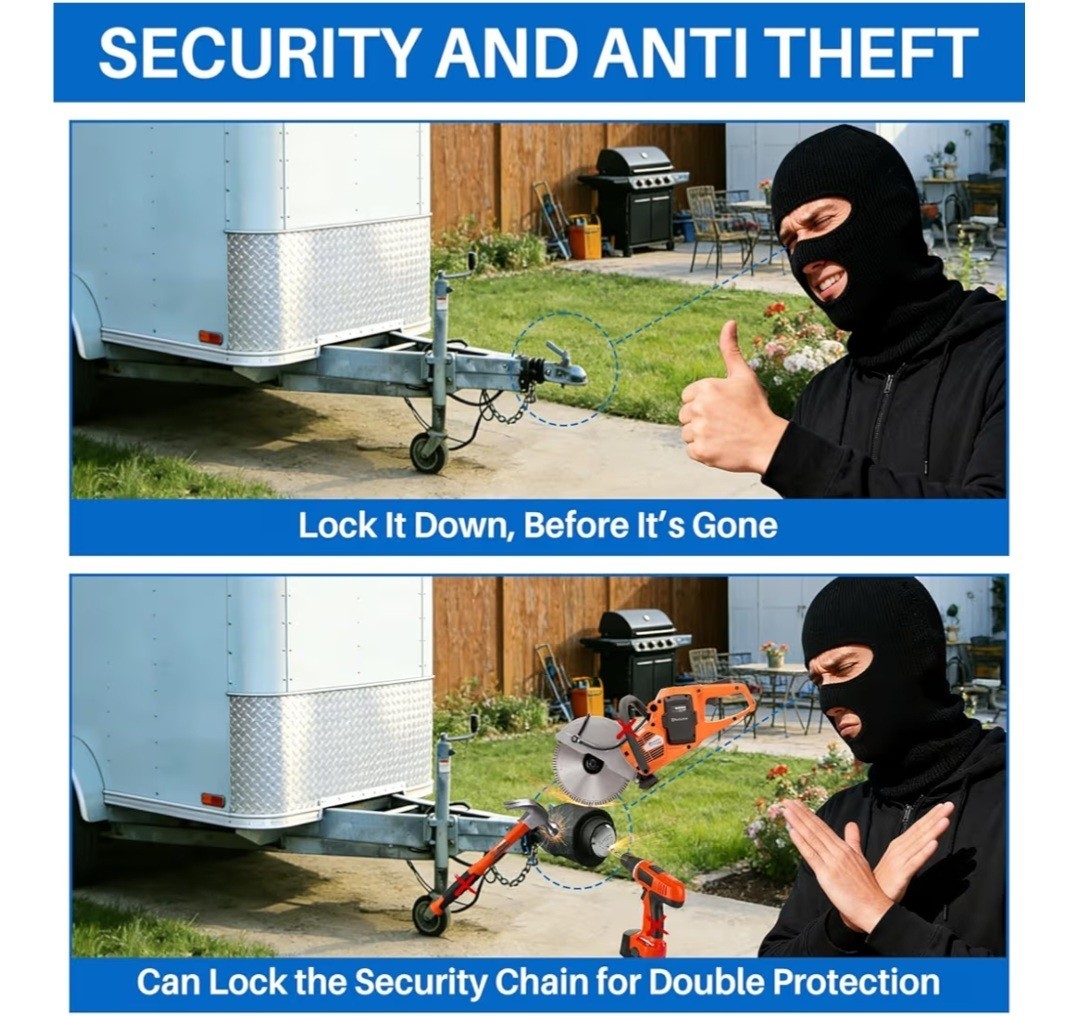 Trailer Lock Fits 2-5/16 Inch Coupler, Upgraded Anti Theft Heavy-Duty Steel NEW 