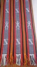 Scarf Timor Indonesia Hand Woven Weaving Traditional Ethnic Motif 17 X 85 Inch