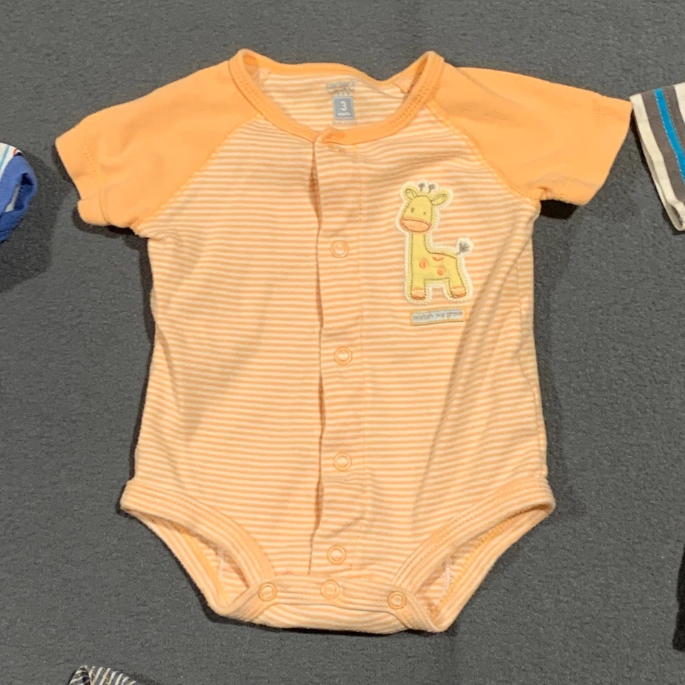 Conjunto de conjunto de 5 piezas para bebé niño mono vintage bodys mamelucos talla 3 meses Foto 4 de 4