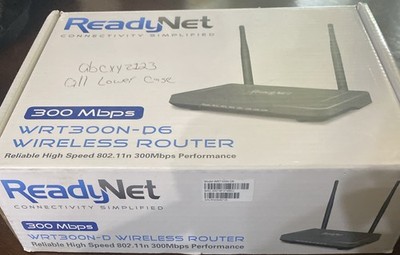 NEW Readynet WRT300N-DD Wireless Router 300mbps High Speed 802.11n Connection