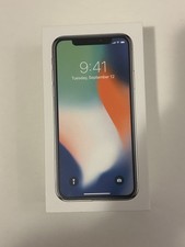 Apple iPhone X - Silver - 64 GB - EMPTY BOX ONLY