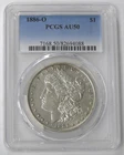 1886-0 AU-50 MORGAN SILVER DOLLAR - PCGS GRADED - SEE PICTURES