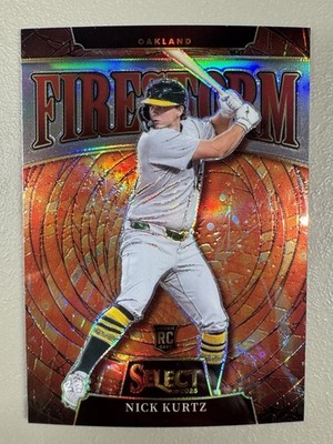 ?2025 Panini Select Nick Kurtz Case Hit SSP Firestorm Athletics 
