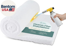 Ceramic Fiber Insulation, 1" Thick X 15" X 24", 2500F Fireproof Insulation Blank