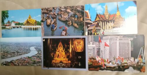 nice lot of 11 Used Thailand Bangkok view Postcard 1970's-80's send to Europa - Picture 2 of 4