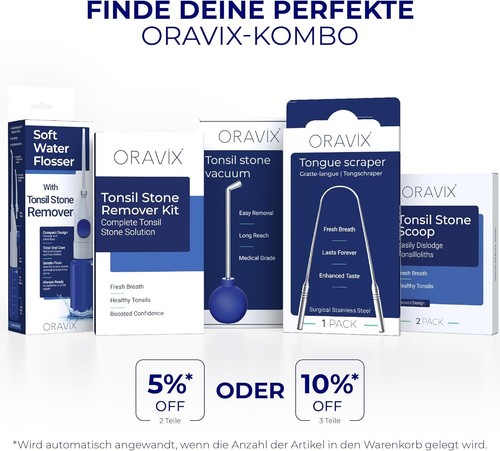 Oravix Mandelsteine Schröpfglas, Mandelsteine Entfernen Sauger, Mundgeruch Bekäm - Bild 8 von 8