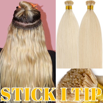 Micro Loop Link Bead Tip Stick I Tip Real Remy Human Hair Extensions Thick 1G/S