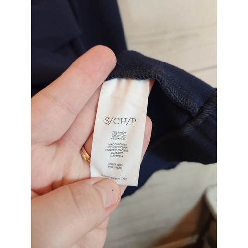 Cabi Women's Navy Blue Stretch Long Sleeve Button Front Jacket Blazer Size Small - Picture 4 of 6