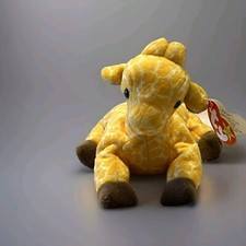 TY Beanie Baby- Twigs the Giraffe 1995 Plush Toy Retired W/ Tags  PE Pellets