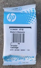 Genuine HP 60 Tri-Color Ink Cartridge CC643W New Open Box