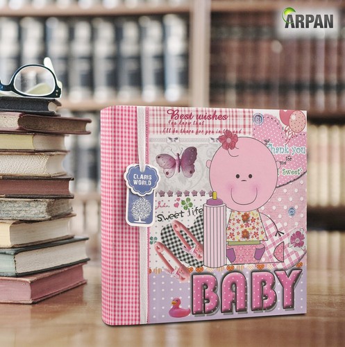 Álbum de fotos de bebé niño/niña con bolsillos deslizables para 4x6"/10x15 cm 200 fotos - Imagen 55 de 60