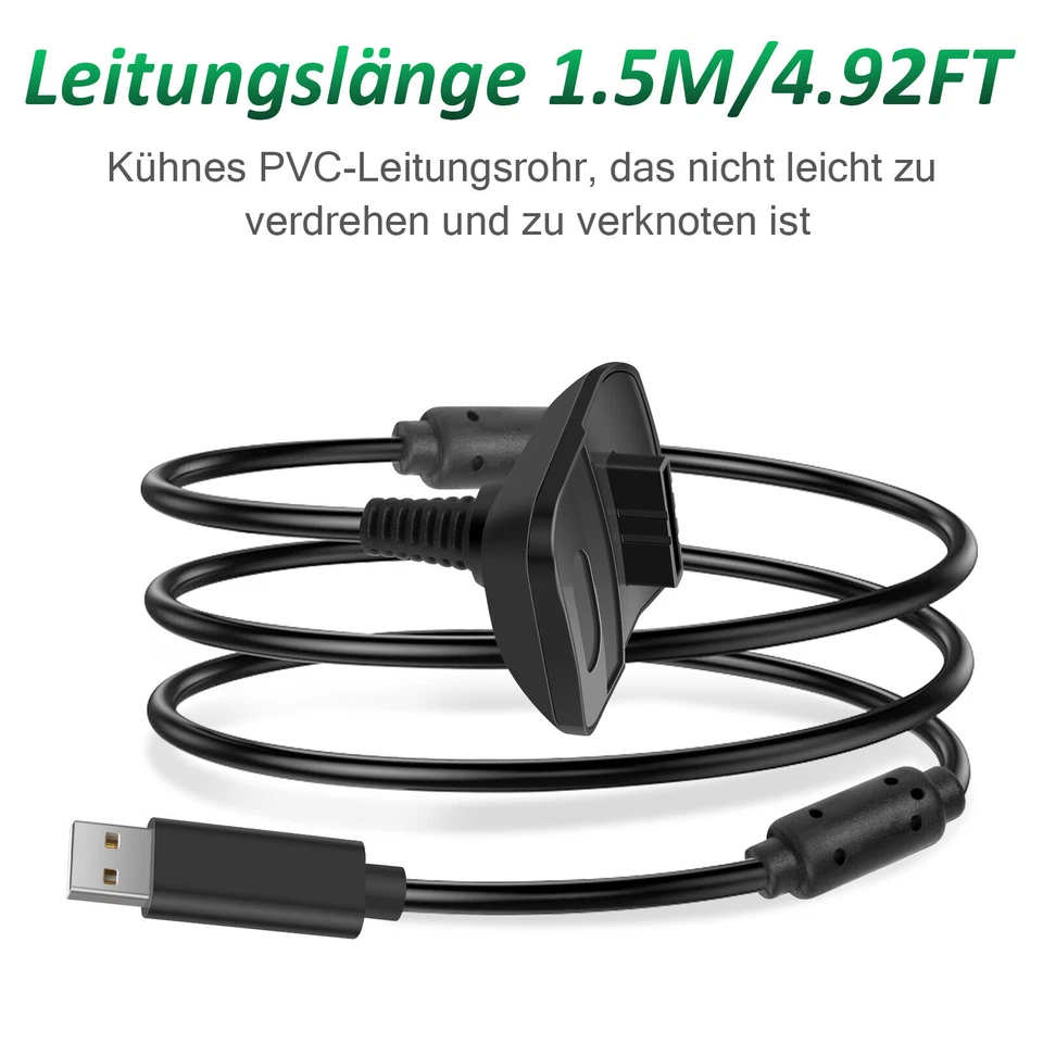 2x Xbox 360 Akku Pack Set für XBOX 360 Controller Ni-mh-Batterie 4800mA - Bild 3 von 4