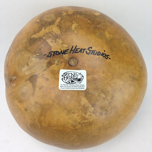 Stone Heat Studios Sea Lion And Fish Gourd Vase 1990's Handcrafted - Picture 4 of 8