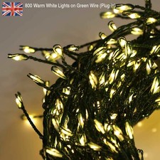 Image of Premium LED Cluster Lights, Sunset & Warm White Fairy Lights for Christmas