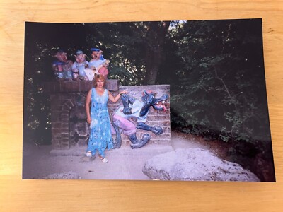 1990s Fashion Style Come on! Wolf Woman Vintage photo Soviet photo