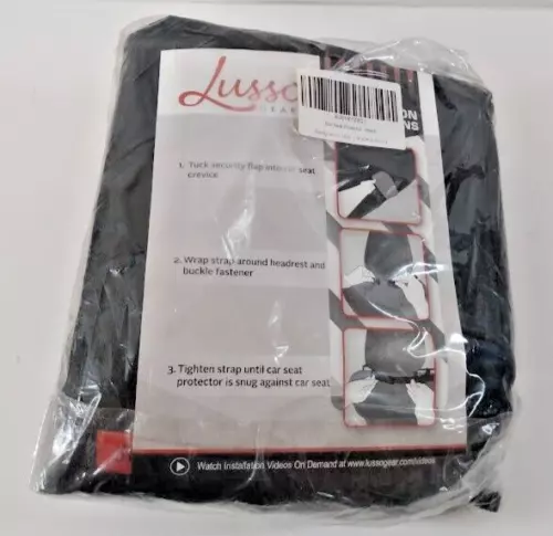 Lusso Gear Car Seat Protector Adjustable 8-Layer Eco-Friendly with Storage