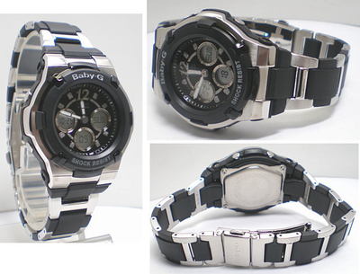 Casio Baby-G Black World Time Ladies Watch BGA-112C-1B | eBay