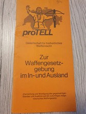 Protell Waffengesetzgebung In und Ausland 1982 Dienstvorschrift Waffen L20