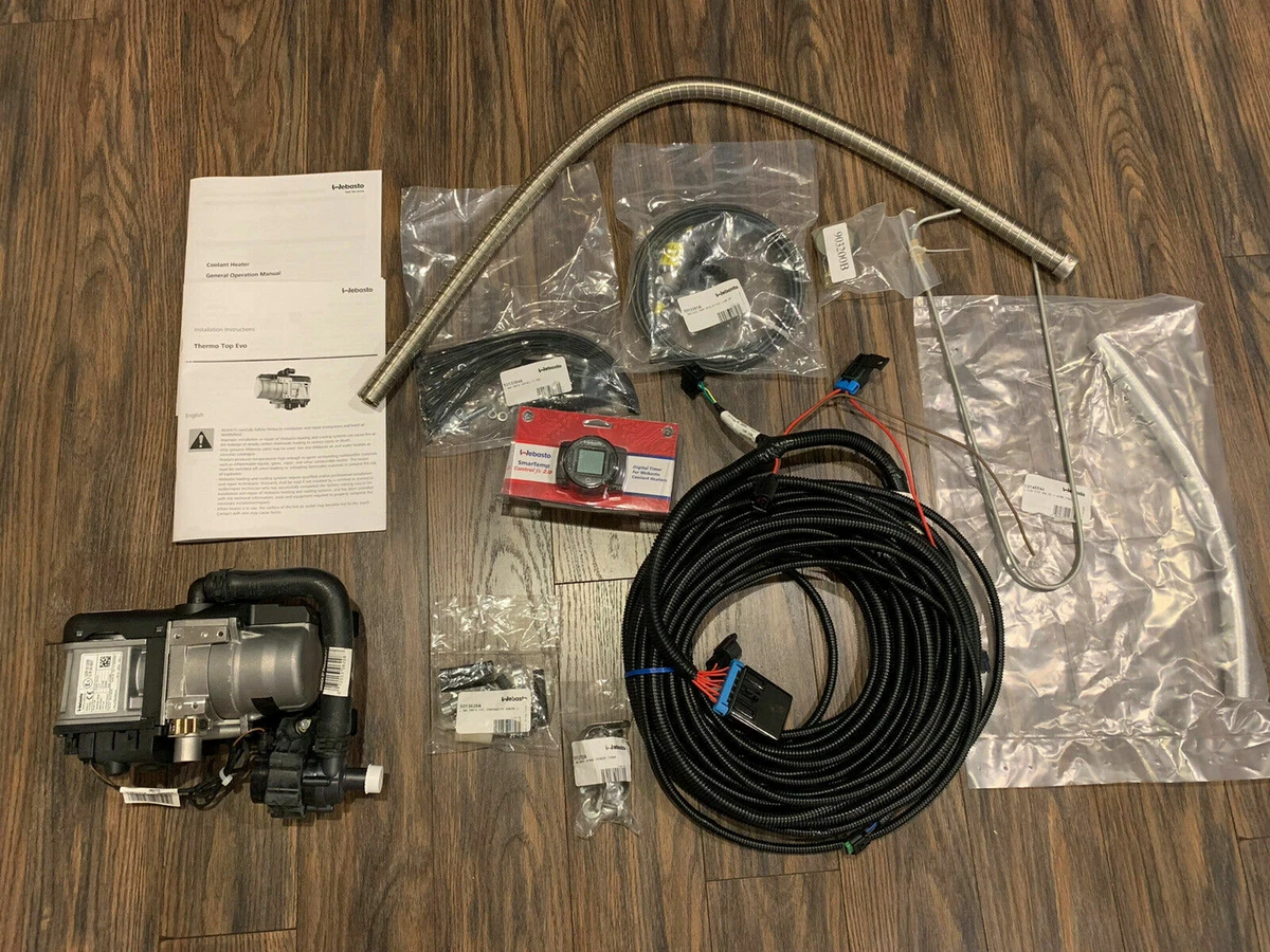 Webasto Diesel Coolant Heater EVO 5kw 12v with Mounting Kit u0026amp; Digital  Timer | eBay