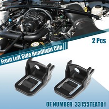 2 Pcs Front Left Side Headlight Clip No.33155TEAT01 for Honda Civic 2016-2020