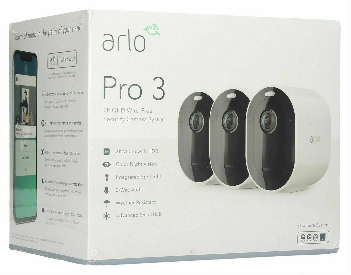 Arlo Pro 3 Wire-Free 3 Security System | eBay