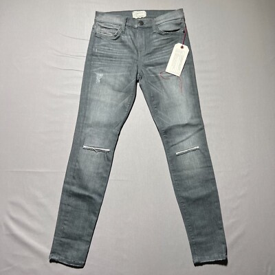 NWT Current/Elliot Womens The Stiletto Rig Destroy W/Released Hem Jeans Size 27