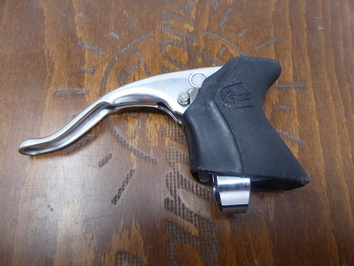 Vintage NOS Classic 80's Campagnolo C Record Brake Levers Black Hoods A - Picture 7 of 7