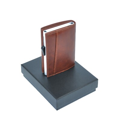 Uomo VISCONTI - Portafoglio Uomo Slim In Pelle - Porta Carte Di Credito - Foto 6