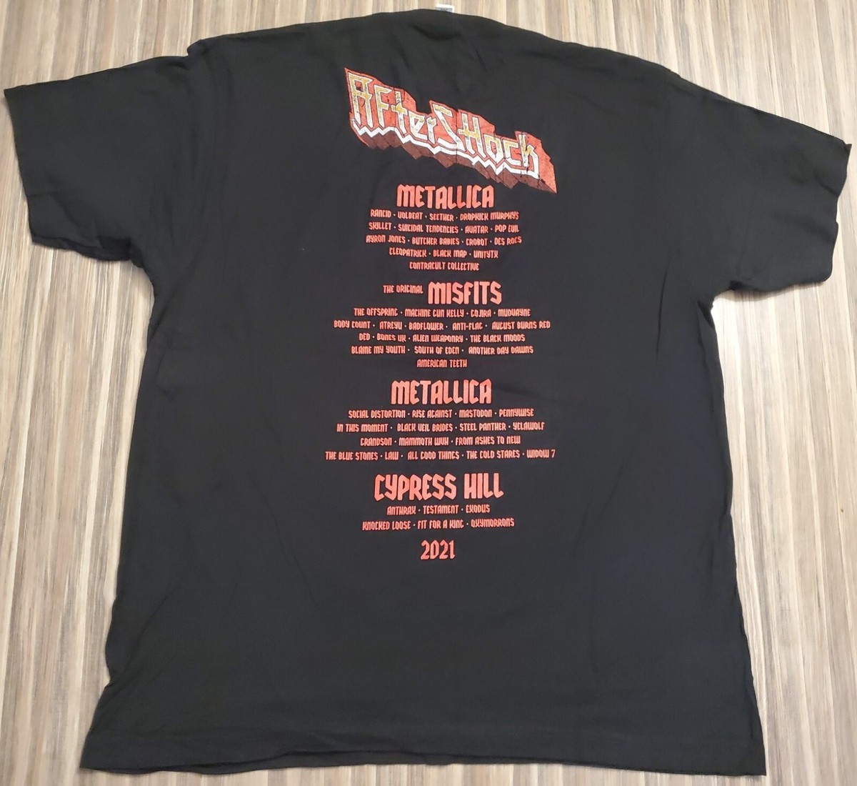 AfterShock 2021 Festival Tour Concert T-Shirt Tee XL CYPRESS HILL