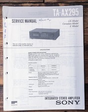 Sony TA-AX295 Amplifier Service Manual Original 